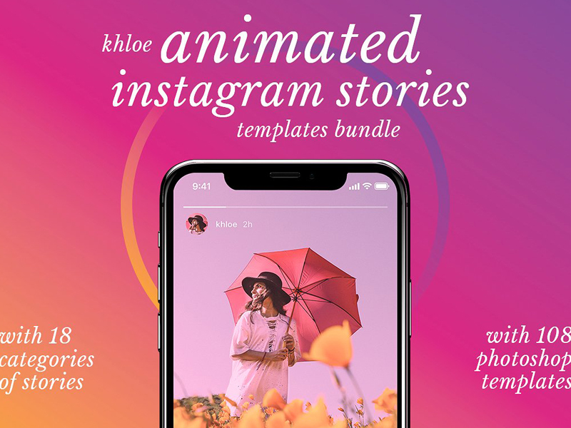 Khloe - Animated Instagram Stories by Social Media Templates on Dribbble