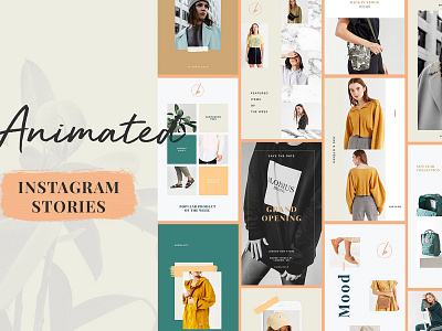 Mouve - Animated Instagram Stories animated instagram stories blogger fashion instagram instagram template lifestyle motion photoshop social media stories templates video stories