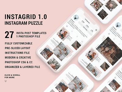 Insta Grid Designs Themes Templates And Downloadable Graphic Elements On Dribbble