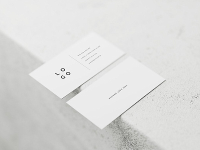 5 White Business Card Mockups by Social Media Templates on Dribbble