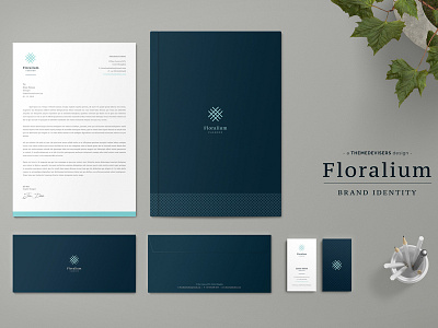 Floralium Corporate Identity brand brand stationery branding business card business card corporate corporate identity corporate stationery elegant envelope floralium floralium brand identity identity invoice invoice word office stationery print stationery pack templates