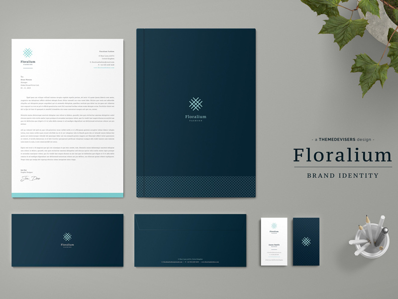 Floralium Corporate Identity floralium floralium brand identity invoice word invoice templates stationery pack corporate stationery corporate identity corporate office stationery print envelope identity elegant business card branding business card brand stationery brand