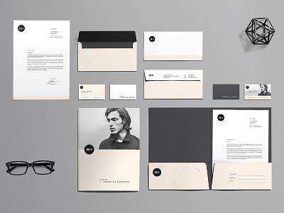 Stationery Set blogger branding package business card corporate corporate identity design elegant envelope fashion feminine letterhead logo photoshop presentation professional stationery stationery set template templates us letter