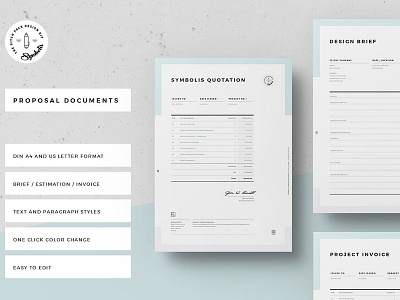 Brief - Estimation - Invoice brief brochure business proposal clean clean creative corporate design creative estimation identity invoice invoice template letter portfolio project proposal proposal template template design templates web design