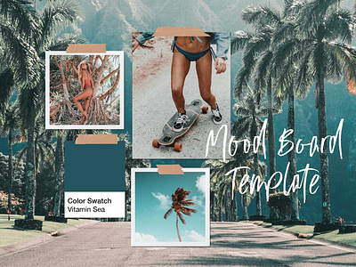 Mood Board Template branding fashion feminine graphic design header images instagram instagram stories interior design minimal mood board mood board template moodboard moodboard template photoshop social media stories template templates wall mockup website