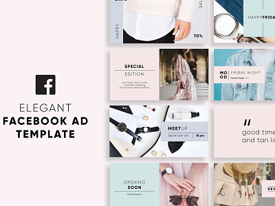 Elegant Facebook Ad Templates ad ad templates advertising banner banners blog blogger clean elegant facebook facebook ad facebook ad templates facebook cover facebook covers facebook template fashion lifestyle promotion store templates