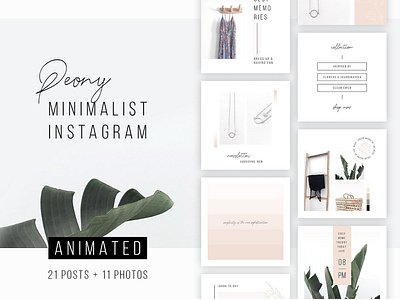 ANIMATED Instagram Posts – Peony animated animated instagram animated instagram posts animated posts animation blogger branding fashion feminine instagram instagram post instagram posts instagram stories posts social media template templates video video posts video stories