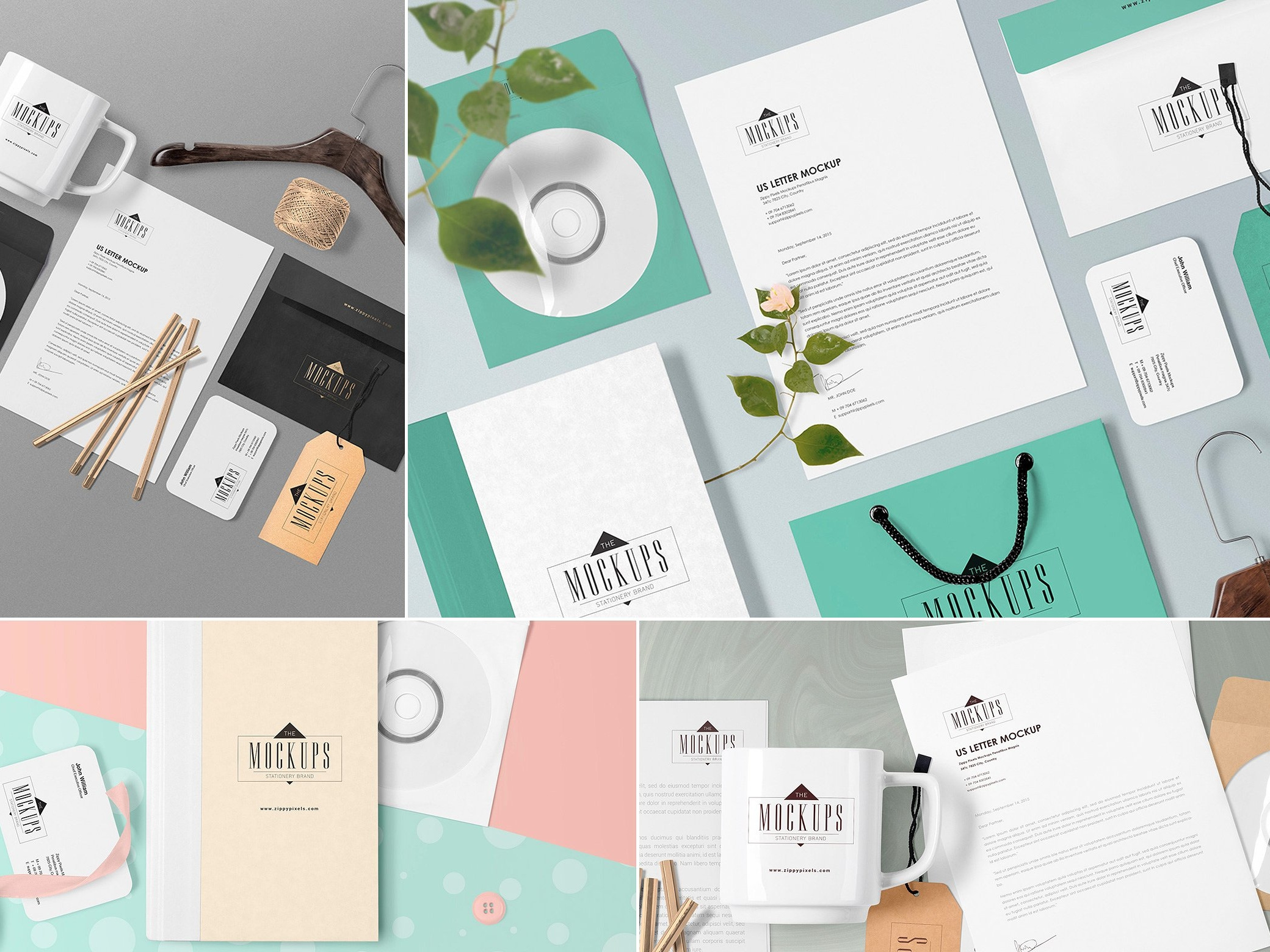 Download Stationery Scene Builder Mockups By Social Media Templates On Dribbble Yellowimages Mockups