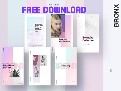 Free Premium Download - BRONX Light Instagram Stories Pack branding creative stories fashion feminine free free download free downloads instagram instagram pack instagram stories instagram stories templates instagram story light light instagram stories light instagram stories pack social media social media pack social media template template templates