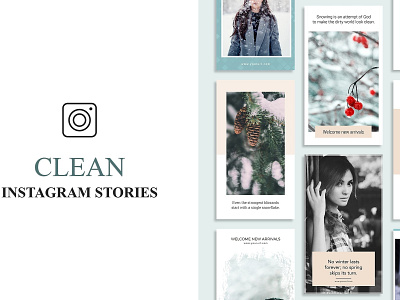 Clean Instagram Stories Banners banner pack banner set banners blogger branding clean clean instagram stories elegant fashion feminine instagram instagram banners instagram stories instagram stories banners instagram story social media social media templates stories template templates