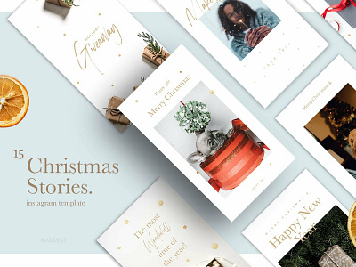 Christmas Stories Social Media Pack blogger branding christmas christmas post christmas stories christmas stories template christmas template clean elegant instagram instagram stories modern photoshop social media social media pack social media templates stories template templates winter