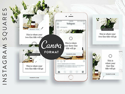 Instagram Post Templates Canva blogger branding canva canva format canva templates clean feminine graphic template instagram instagram post templates instagram posts instagram stories instagram templates modern posts simple social media template templates white