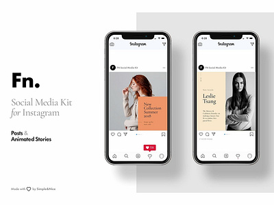 FN - Social Media Kit for Instagram animated animation blogger branding collection elegant instagram instagram posts instagram stories instagram story instagram template love modern posts social media social media kit social media templates stories templates