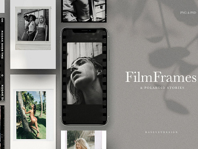 Film Frames & Polaroid Stories black blog blogger film film frames film frames polaroid frames instagram stories modern photography polaroid polaroid stories portfolio retro social media stories template templates vintage white