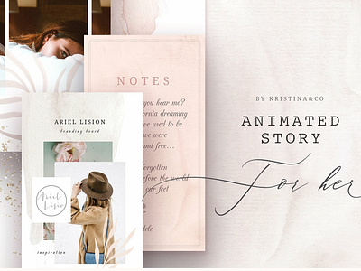 Animated Stories for Instagram animated animated instagram animated instagram stories animated stories animation fashion feminine instagram instagram stories luxury template moodboard photoshop social media stories template