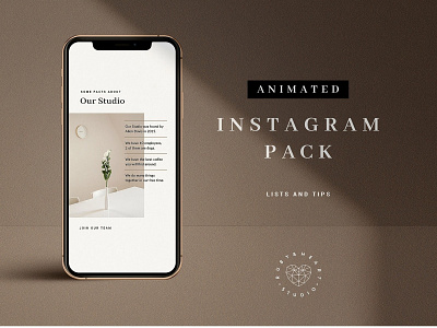 Animated Lists & Tips Instagram Pack animated animated instagram animated lists animation blogger branding clean elegant feminine instagram instagram pack instagram posts instagram stories instagram template social media social media pack social media templates stories template templates