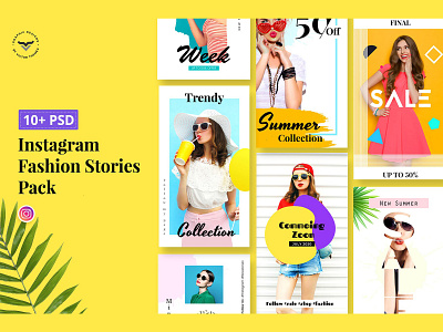 Instagram Fashion Stories Pack blogger branding clean elegant fashion fashion pack fashion template fashions stories feminine instagram instagram fashion stories instagram stories instagram template modern social media social media pack social media templates stories template templates