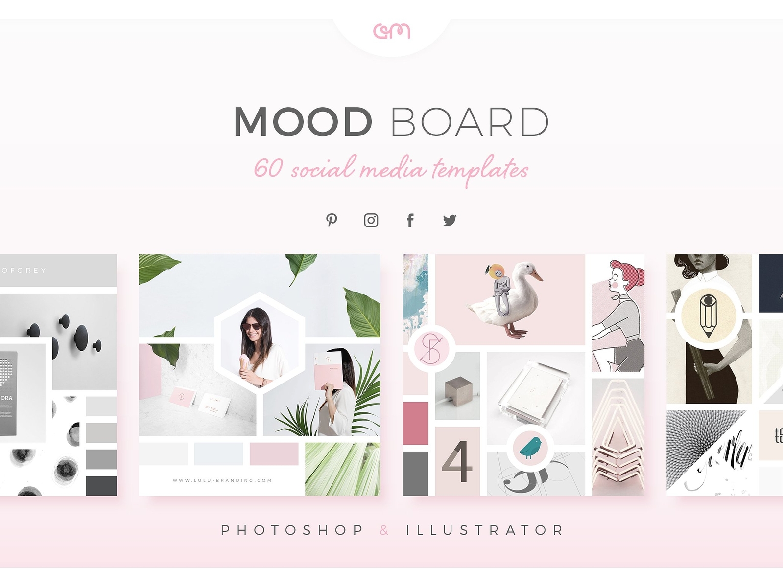 Mood Board Pack by Social Media Templates on Dribbble