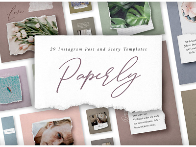 Paperly 1 – Instagram Post Templates instagram instagram post instagram post template instagram posts instagram stories instagram template instagram templates paper paper template paperly post post template social media story story template template templates