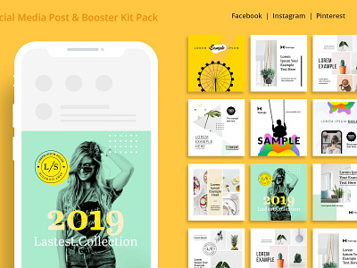 Social Media Posting & Booster Kit blogger booster kit booster kit pack branding clean elegant fashion feminine instagram modern posters posting posts social media social media pack social media post social media templates stories template templates