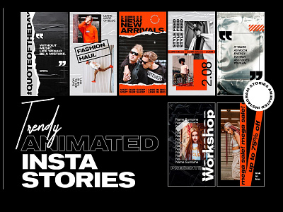 Trendy Animated Instagram Stories animated animated instagram animated instagram posts animated instagram stories animated instagram story animated template blogger branding elegant feminine instagram instagram posts instagram stories instagram story social media social media pack social media templates stories template templates