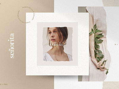 Señorita - Instagram post blog blogger branding clean elegant fashion instagram instagram posts instagram stories instagram story instagram template minimal modern photoshop social media social media pack social media templates stories template templates