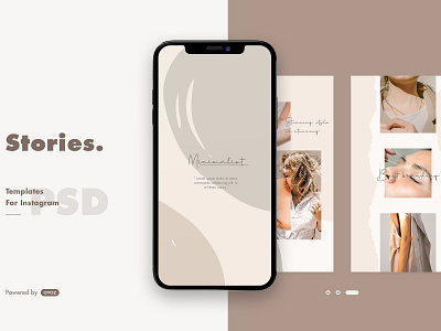 Instagram Story Template blog blogger branding clean elegant fashion instagram instagram posts instagram stories instagram story instagram template minimal modern photoshop social media social media pack social media templates stories template templates