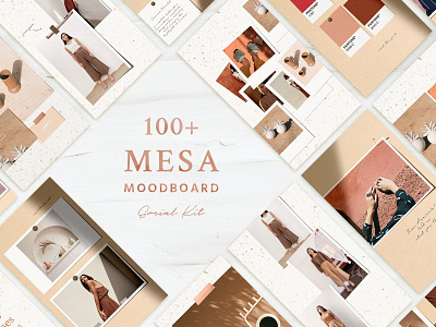 Mesa Moodboard - Social Kit blog blogger branding clean fashion instagram posts instagram story instagram template mes moodboard minimal modern mood board mood board template moodboard moodboard social kit moodboard social media moodboard template moodboards photoshop social media pack