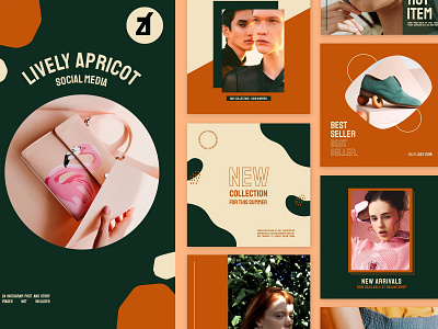 Lively apricot social media graphic advertising blog blogger fashion graphic graphics ig instagram layout lively lively apricot magazine media modern post social media social media graphic social media graphics story templates