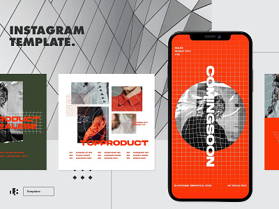 Instagram Template blog blogger branding clean elegant fashion instagram instagram posts instagram stories instagram story instagram template minimal modern photoshop social media social media pack social media templates stories template templates