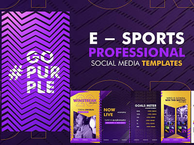 E - Sports Social Media Template blog blogger branding e sport e sports e sports social media e sports template instagram instagram posts instagram stories instagram story minimal photoshop social media social media pack social media templates sports social media sports social medias template templates