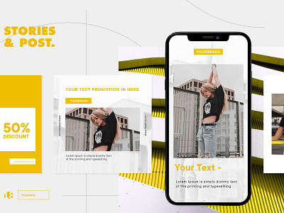 Instagram Template blog blogger branding clean elegant fashion instagram instagram posts instagram stories instagram story instagram template minimal modern photoshop social media social media pack social media templates stories template templates