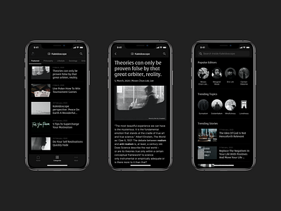 Kaleidoscope – App (Dark Mode)