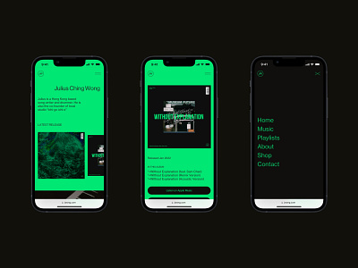Julius Ching Wong – Website branding design minimal ui