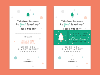 Christmas Card card christmas colours design minimal photoshop