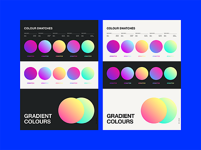 Gradient colours colour gradient graphic design indesign layout minimal
