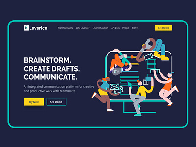 Leverice — Redesign Homepage