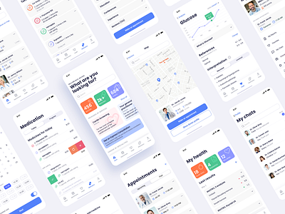 Medico — medical app concept app design concept doctor app health care ios app medical medical app mobile design user experience user interface uxui