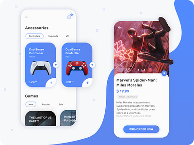Playstation store app concept
