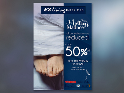 Mattress Madness advertising arvanius branding campaign design fun furniture graphic ireland marketing mattress poster promo promotion promotional sale sofia