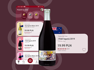 Wine list app | speed redesign