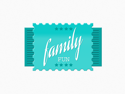 Family fun graphic badge badge experiment graphic illustration illustrator photoshop script typography