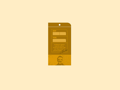 Card card design graphic tag tan