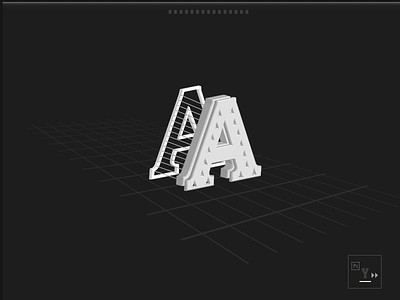 A - Typographic illustration