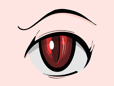 Red Eye anime eyes illustration