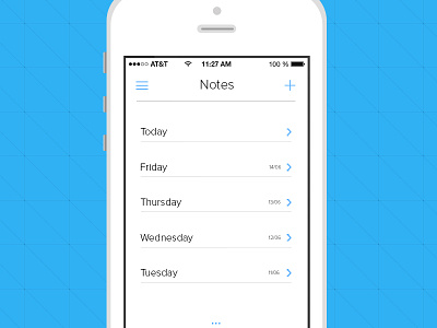 IOS 7 Notes App
