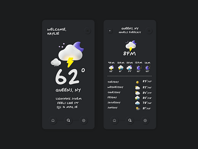 Dark Weather App