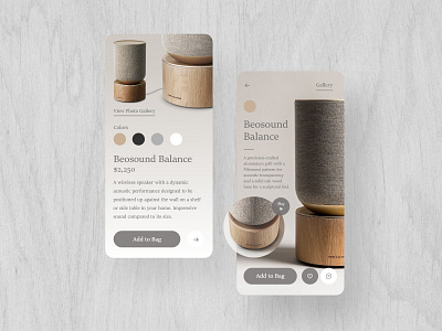 Beosound - Smart Speaker Product Page app beosound design digital design eco ecommence luxury minimal mobile music product product design smart home smart speaker speaker ui ux wood