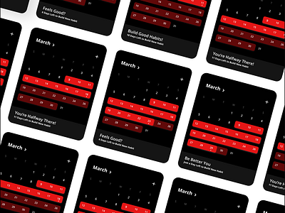 We’re What We Repeatedly Do! apple watch calendar date design habit tracker habits month motivation track ui ux watch