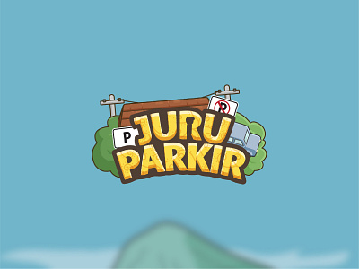 Juru Parkir - Title Design car culture game game art indie indonesia juruparkir parking tree tree house